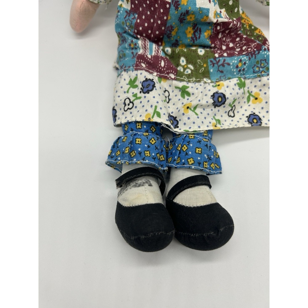 VTG The Original Holly Hobbie Knickerbocker Ragdoll Multicolor Patchwork Dress - Picture 3 of 8